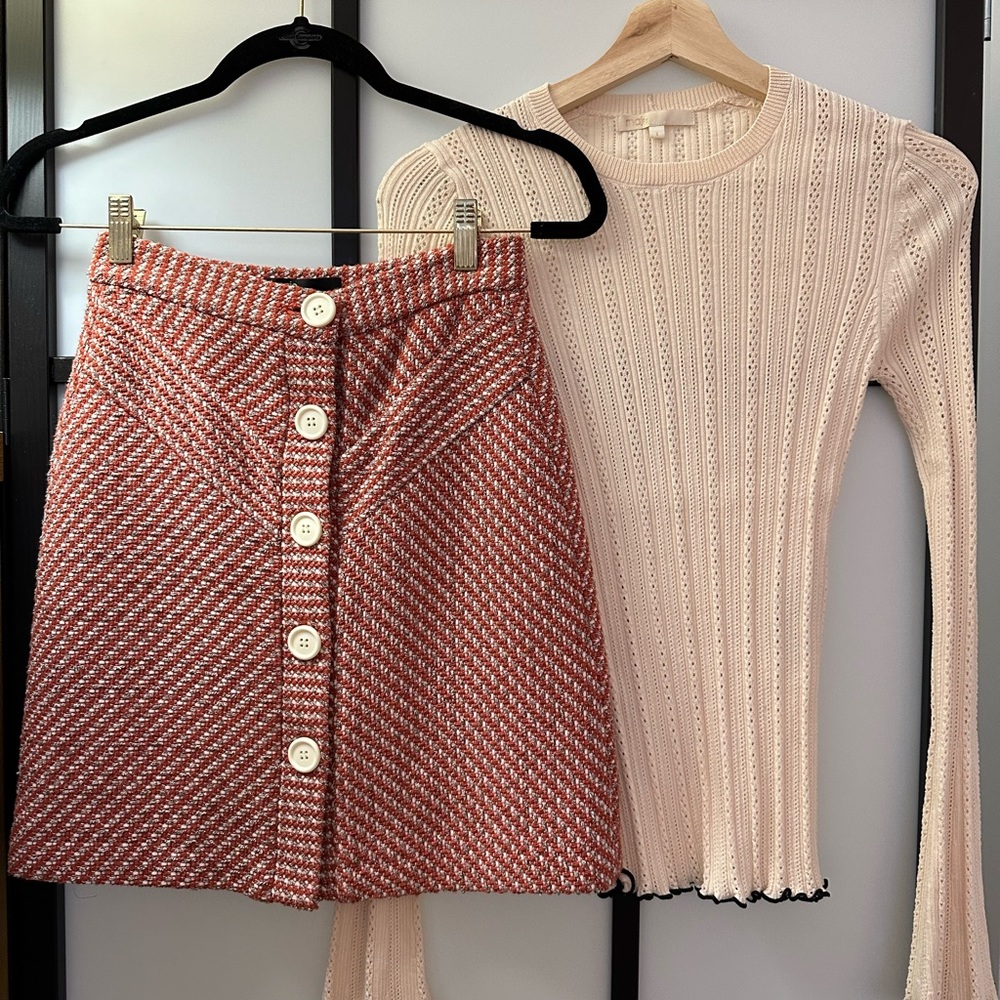 Maje Skirt Orange Size 34